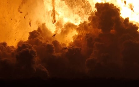 rocket explosion