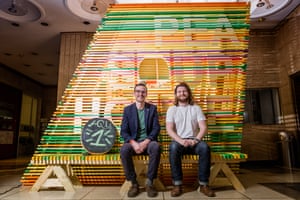 Chris Allen (left) and Joe Jack Williams (right), two of the team involved in the construction of Pea Soup House.