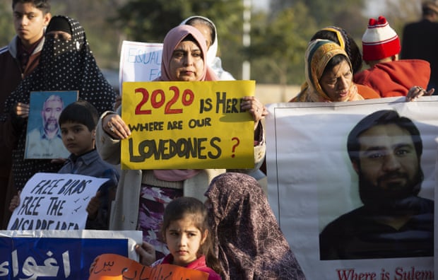 Family members of missing persons demonstrate in Islamabad