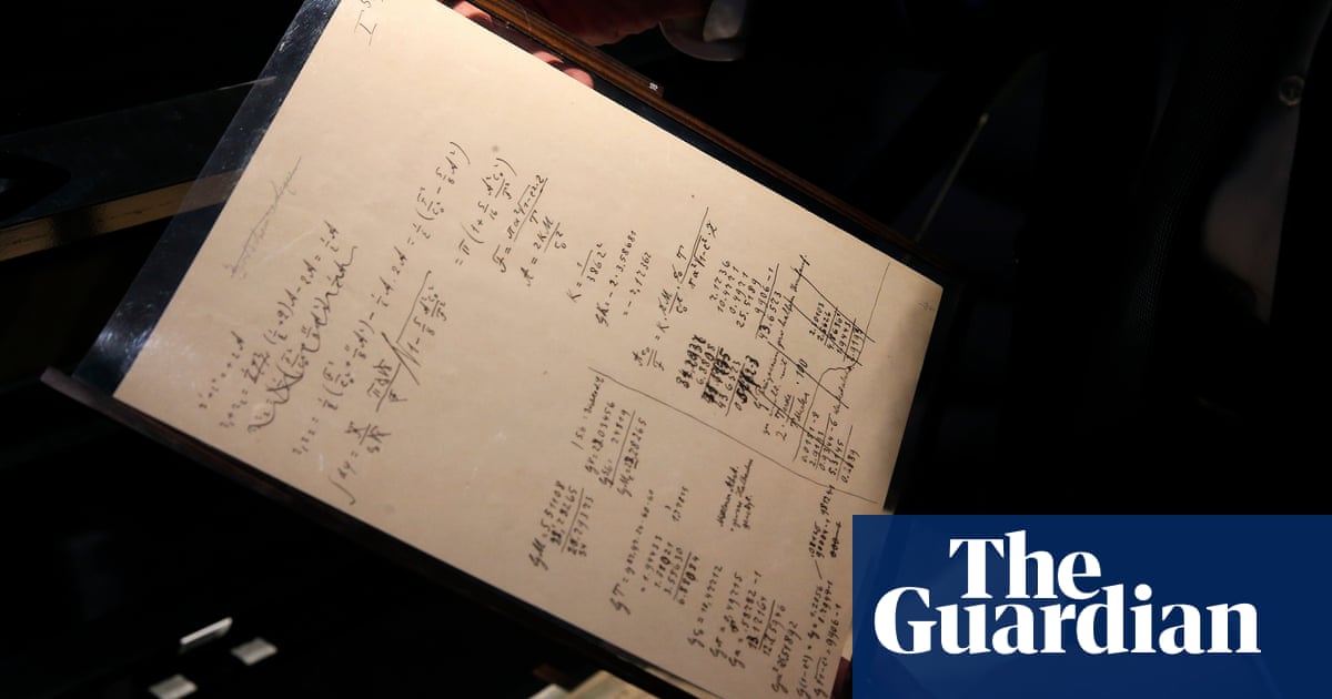Einstein’s notes on theory of relativity set to fetch millions at auction