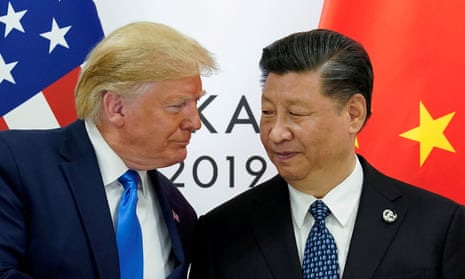 US president Donald Trump meets China’s president Xi Jinping at the G20 summit in Osaka, Japan, in 2019. 