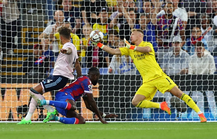 Aaron Ramsdale made a quick save to deny Odense Edward.