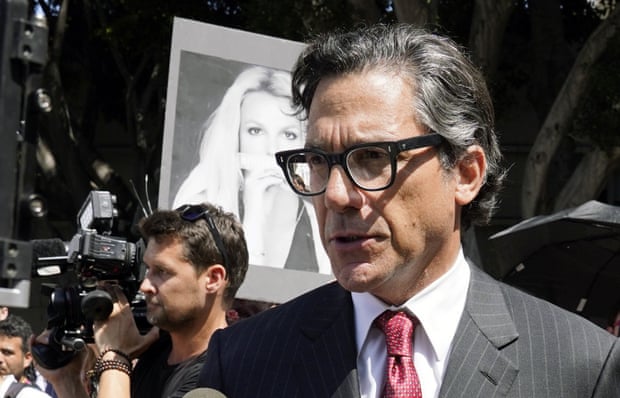 Mathew S Rosengart, a Hollywood attorney and Britney Spears’ newly appointed lawyer, attended Wednesday’s hearing.