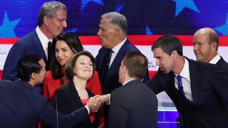 US Democrats clash in first primary debate – video highlights