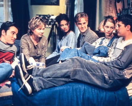 James Van Der Beek, third from right, in Dawson’s Creek.
