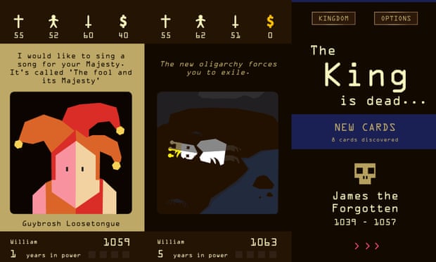Reigns Review: The Medieval Strategy Game Based On Tinder | Games | The  Guardian