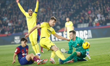 European football: Sørloth and Morales strike late as Villarreal shock Barcelona