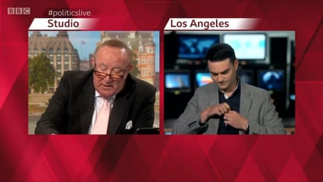 US conservative pundit Ben Shapiro ends interview with BBC's Andrew Neil – video