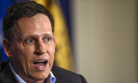 Peter Thiel in Washington. ‘Silicon Valley is a one-party state,’ he said last month.