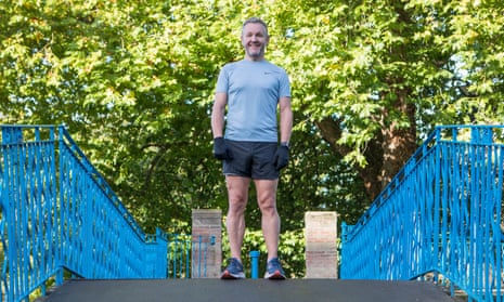 Rich Jones on his morning run in York. Two years ago, aged 54, he was seriously overweight. Now he is fit and more confident. ‘It has changed how I think about myself.’