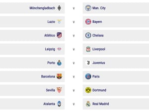 Uefa draw in full.