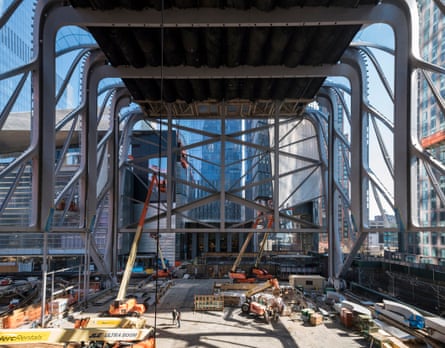 Construction of The McCourt, the Shed’s multi-use hall accommodating large-scale performances and installations.