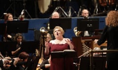 Karen Cargill as Judith in Bluebeard’s Castle at Leeds Town Hall.