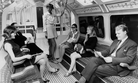 A mock-up of the Victoria line, in 1968.