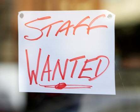 staff wanted handwritten sign