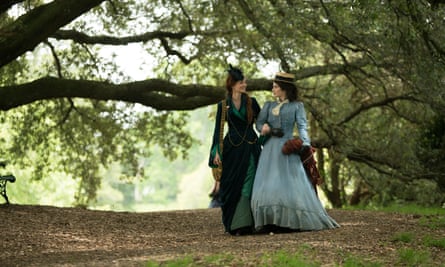 Eva Green, left, and Eve Hewson in the 2020 TV adaptation of The Luminaries.