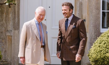 The king met Beckham at his home in Highgrove last month.
