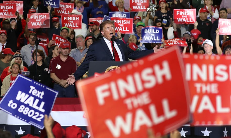 Donald Trump at a rally in February 2019 in El Paso, Texas.