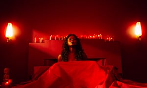 Yetide Badaki as love goddess Bilquis in the TV version of American Gods.