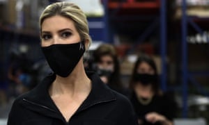 Ivanka Trump tours the distribution center of Coastal Sunbelt Produce in Laurel, Maryland this month.