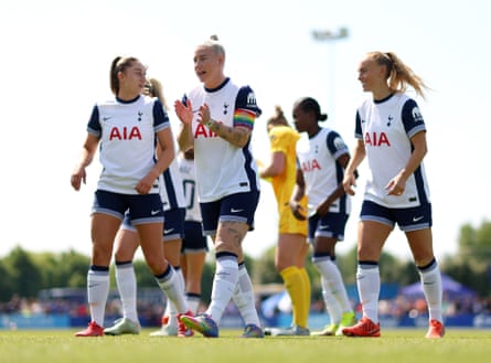 Bethany England reacts during the game against Everton on 10 May.