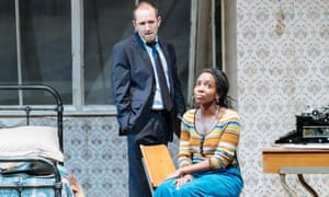 David Carlyle as the detective and Tamara Lawrance as Camille in The Tell-Tale Heart.