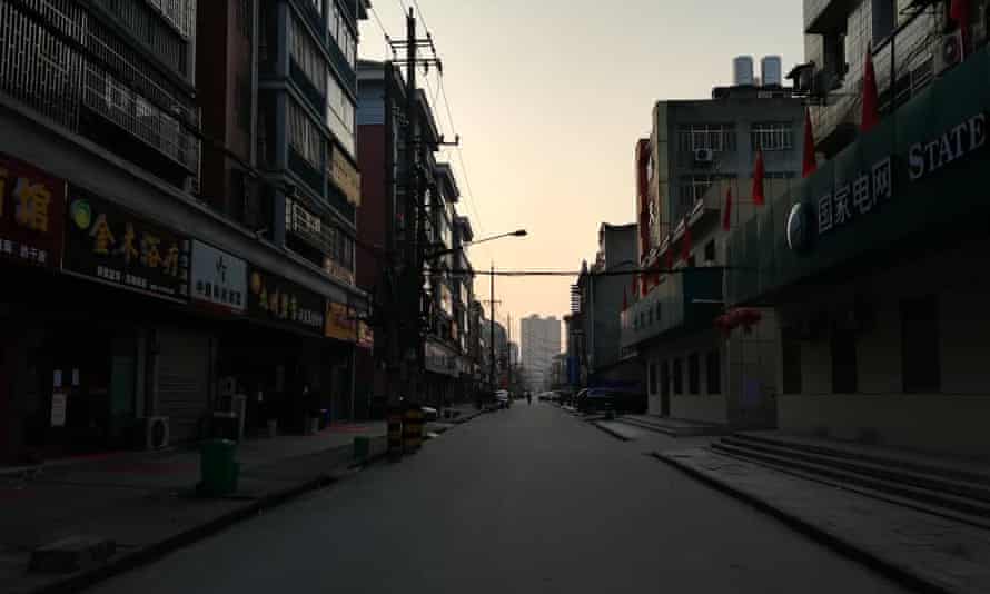 A photo of an empty street