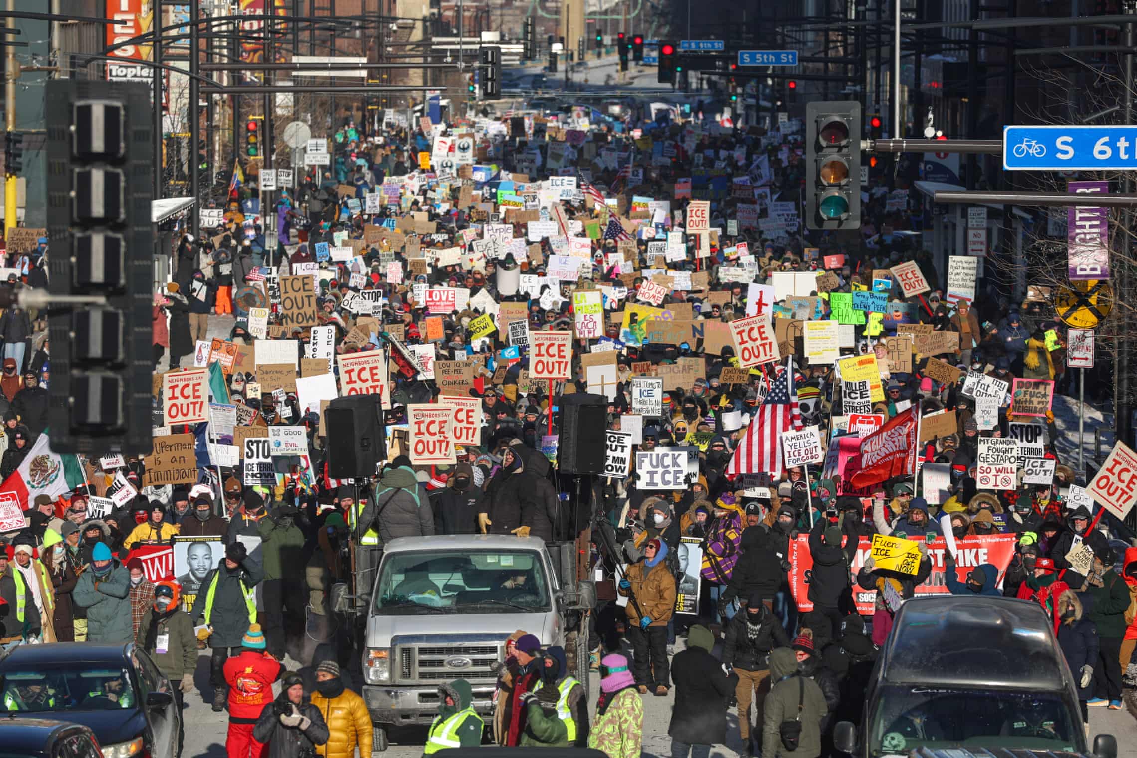 Community in action at a social justice rally