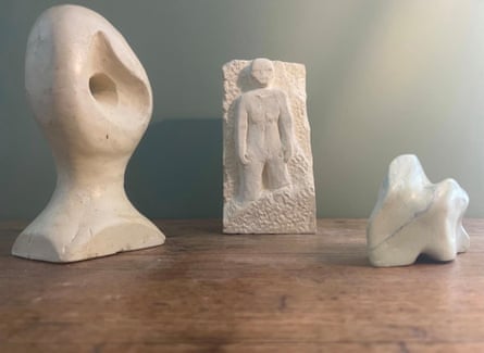 Annabel Abbs and her son’s creations.
