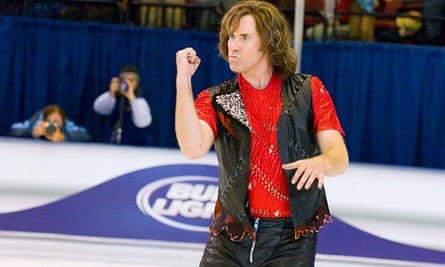 Will Ferrell in the 2007 ice skating spoof, Blades Of Glory.