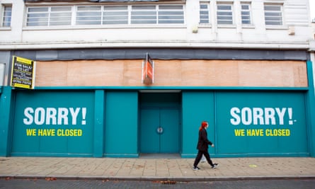 A closed Poundland in Crewe.