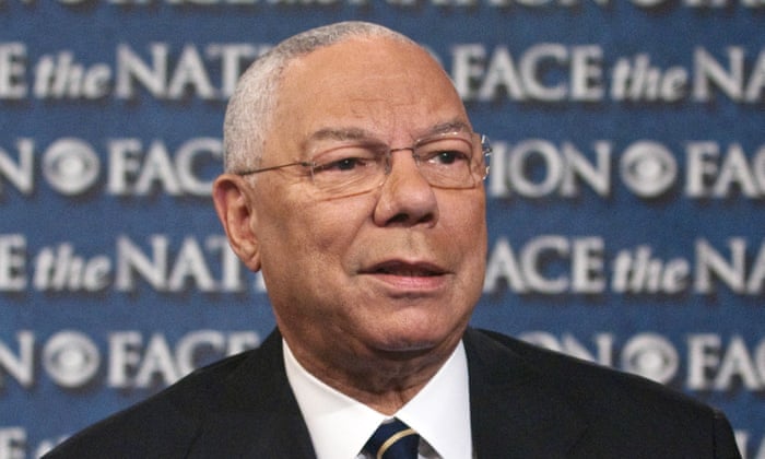 Colin Powell<br>In this Aug. 21, 2013, photo provided by CBS News, former Secretary of State Colin Powell speaks on CBS’s “Face the Nation” during a pre-taped interview in Washington. The first black chairman of the Joint Chiefs of Staff and first black secretary of state, Powell says America has come a long way toward racial equality 50 years after Martin Luther King Jr.’s “I Have a Dream” speech. (AP Photo/CBS News, Mary F. Calvert)