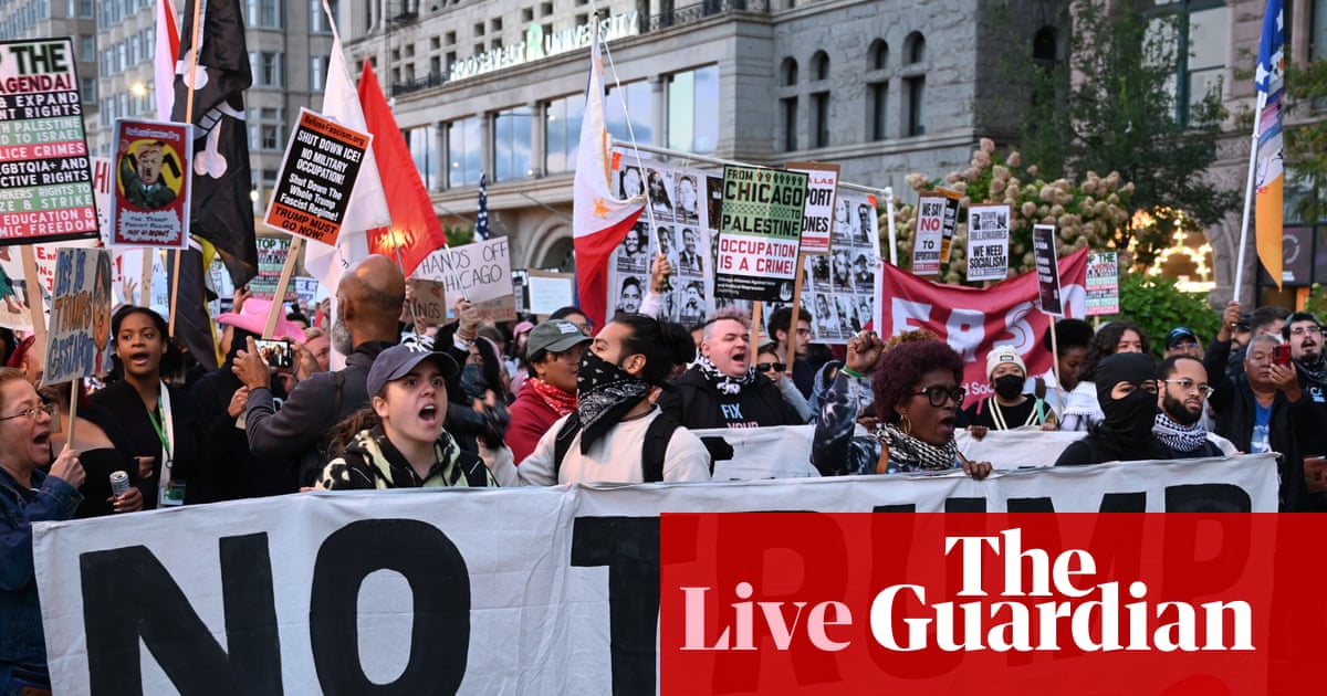 National guard troops protecting' ICE and other federal property in Chicago area US politics live