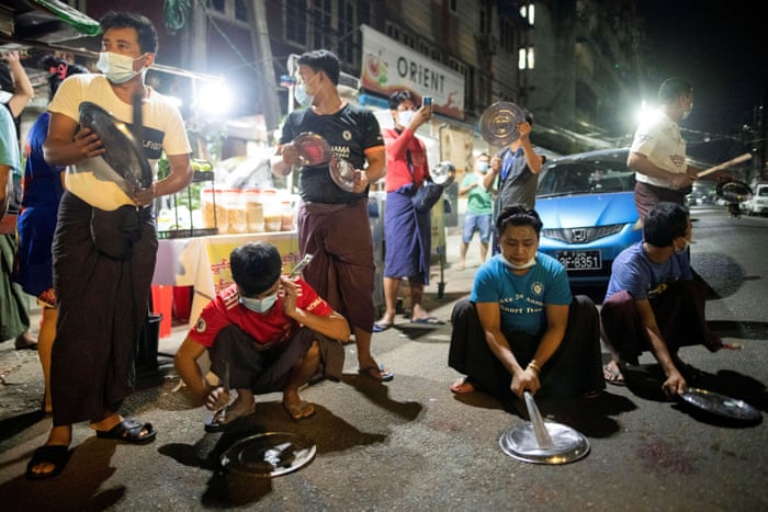 Myanmar Coup Protesters In Pictures World News The Guardian Myanmar Coup Protesters In Pictures World News The Guardian