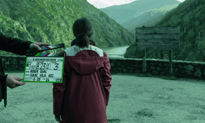 On the set of The Mess You Leave Behind.