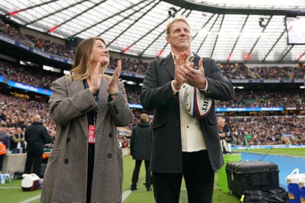 Lewis and Annie Moody at Twickenham.