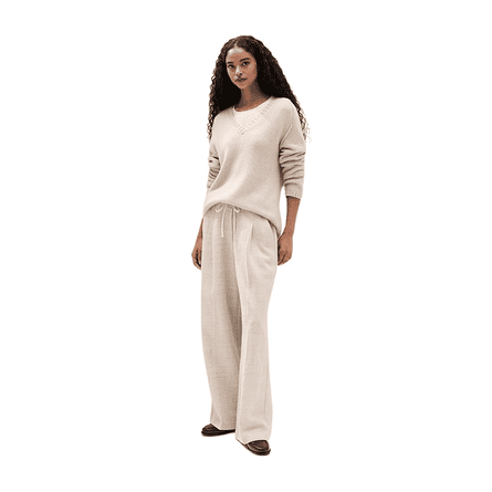 Relaxed Wool Linen Trousers