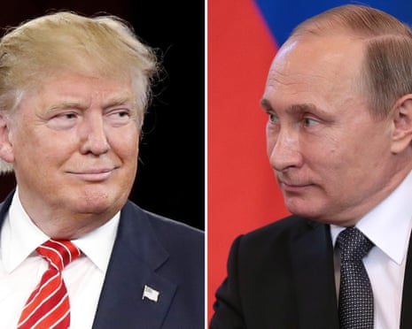 Composite of Donald Trump and Vladimir Putin