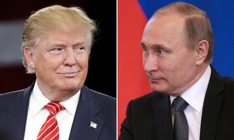Composite of Donald Trump and Vladimir Putin