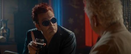 Tennant and Sheen in Good Omens.