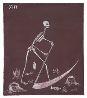 Tarot card paintings by artist Leonora Carrington.