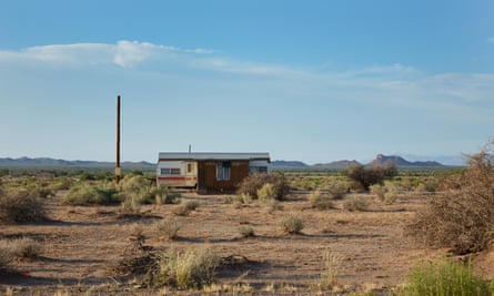 An abandoned house in the desert, Blackwater, Arizona