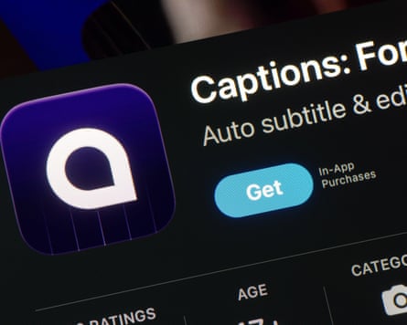 App store with Caption mobile app for creating auto subtitles