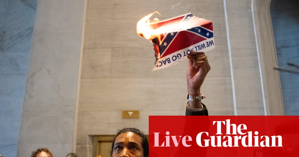 Anger mounts after Tennessee Republicans redraw maps – US politics live