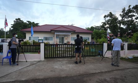 A day care center sits empty a day after it was attacked by a lone assailant in the town of Nongbua Lamphu, north eastern Thailand, early Friday.