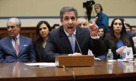 Michael Cohen testifies on Capitol Hill.