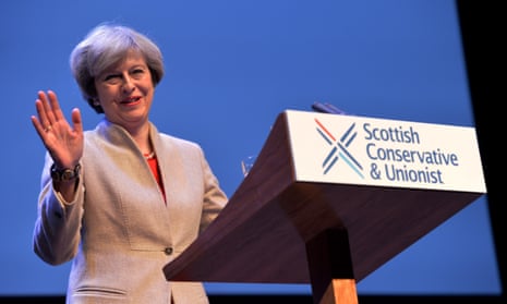Theresa May in Glasgow