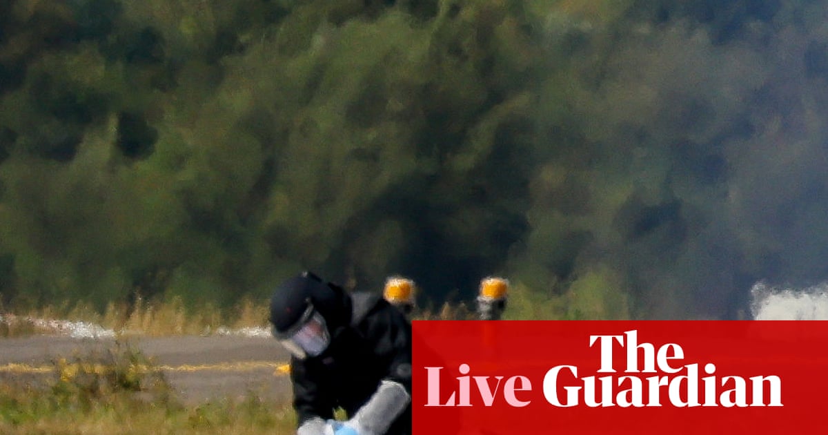 Germany investigates drone carrying ‘explosive device’ near Ukrainian plane at busy cargo airport – Europe live