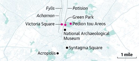 Athens map