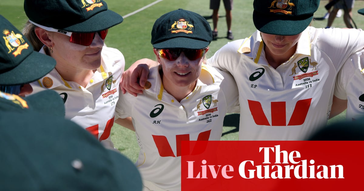 Australia v India: one-off women’s cricket Test, day one – live